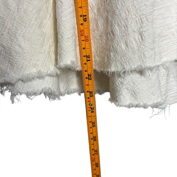 Tibi White Peplum Babydoll Sleeveless Boho Flowy Blouse Size 8 - Picture 11 of 12